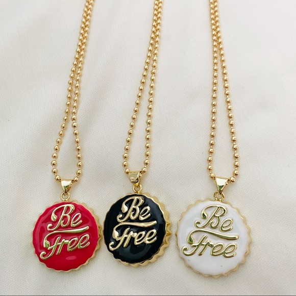 Be Free Bottle Cap Necklace - Picture 6 of 8